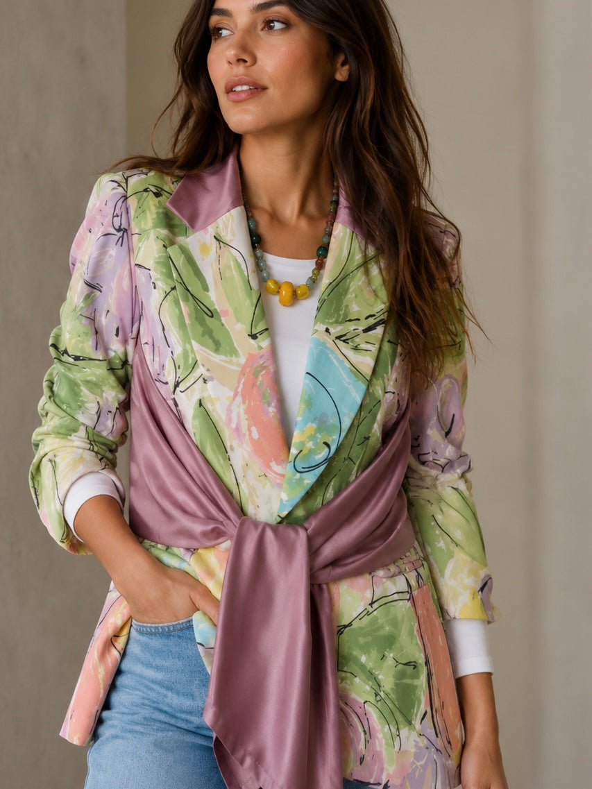Blazer Forest lazo print