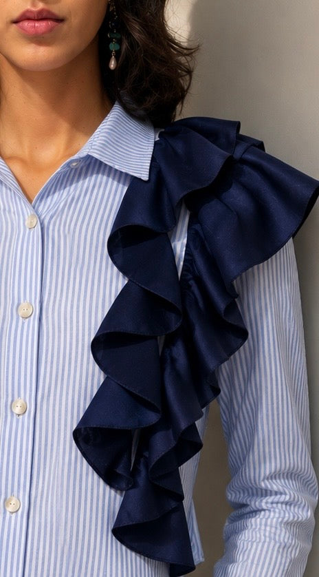 Camisa Willow vuelos stripes